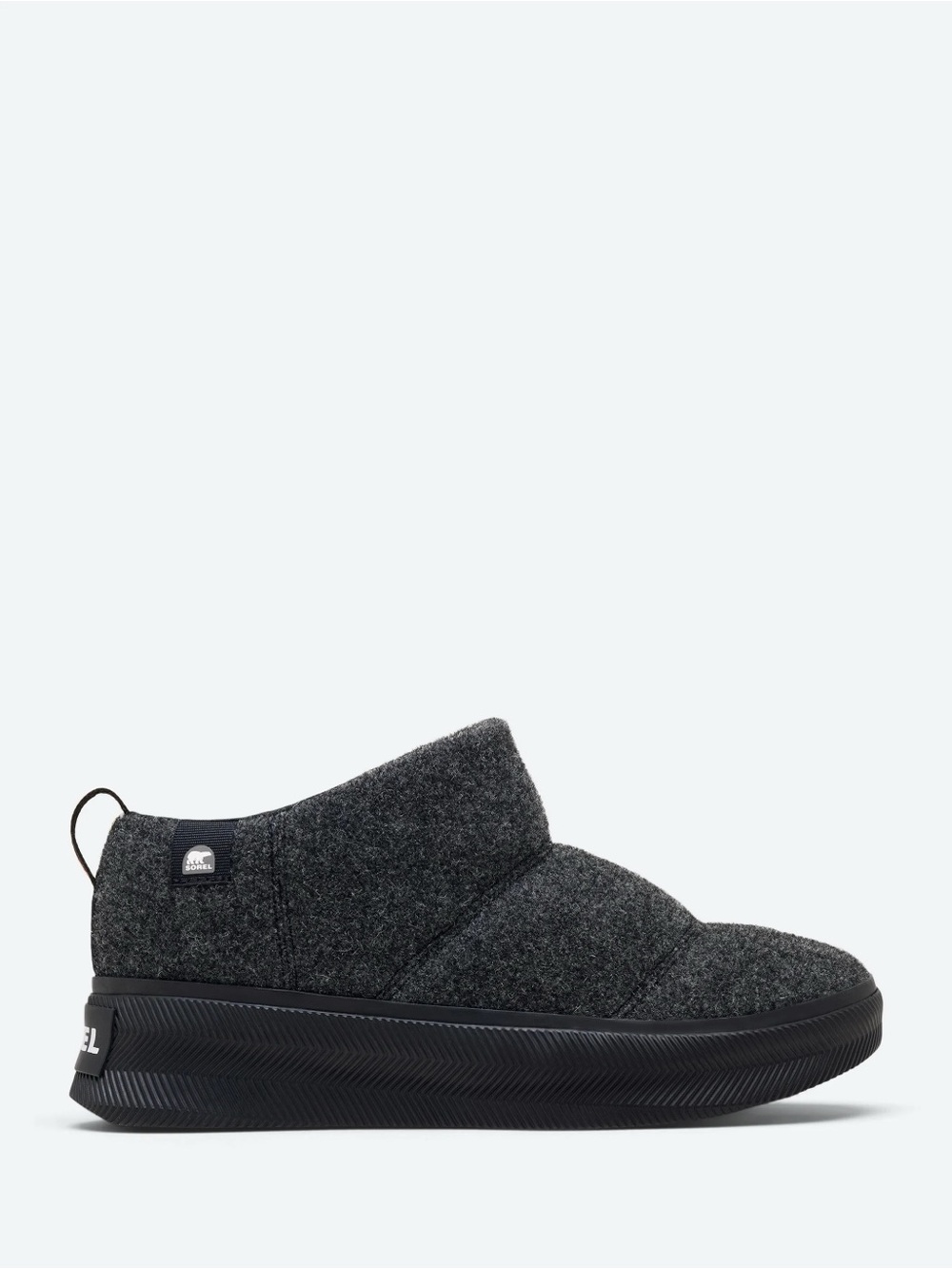 Sorel Women's Dark Gray Out N About IV Mini Puffy Shoes Ankle Booties
